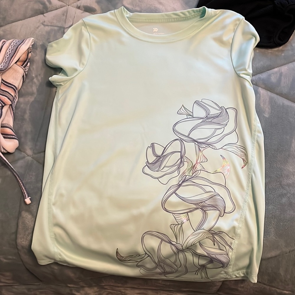 All in motion green workout top